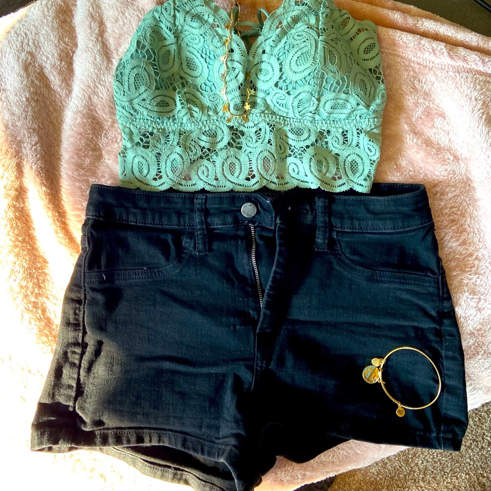 Wild Fable Black High Rise Shorts